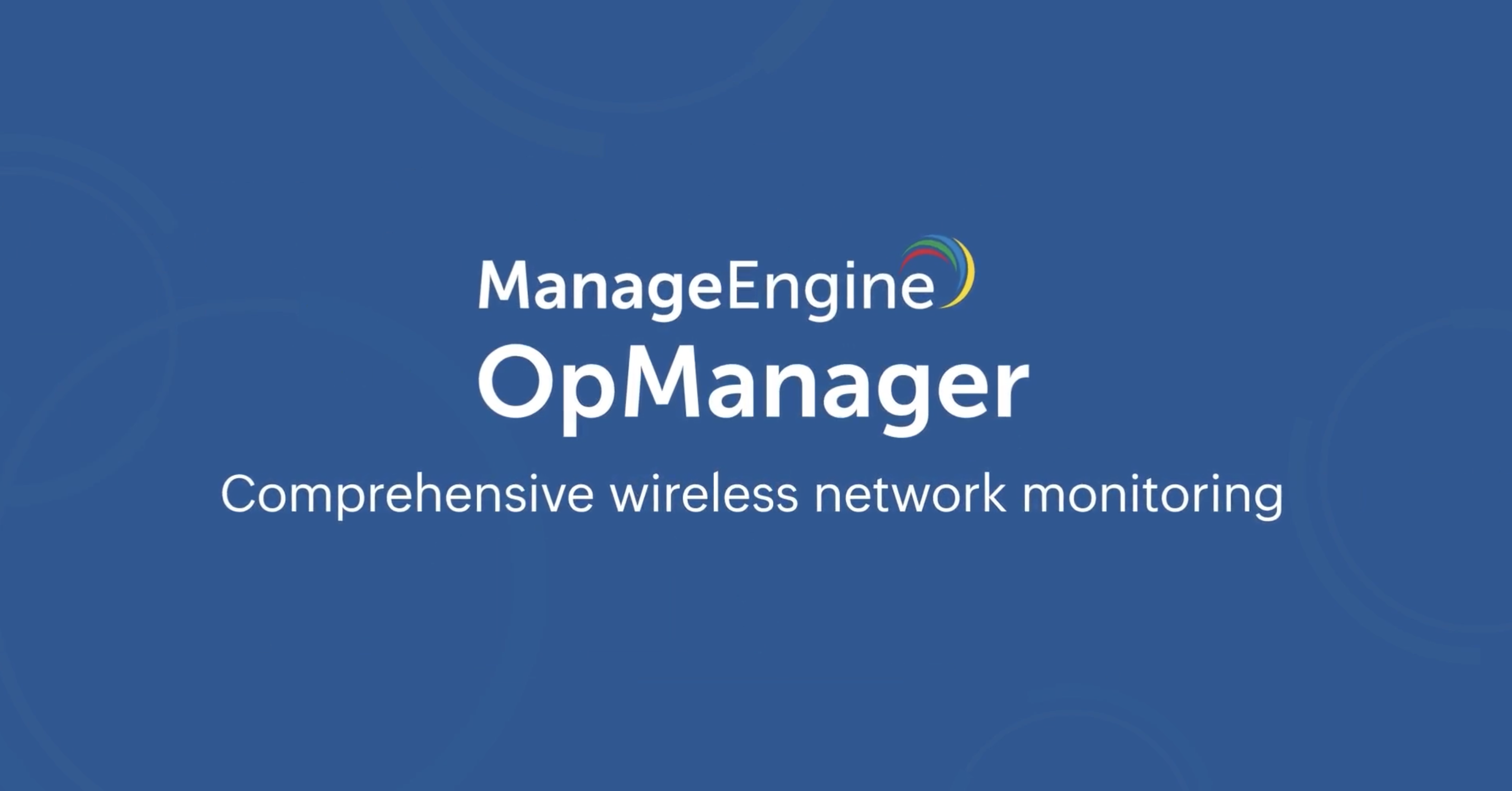 Wi-Fi monitoring with OpManager